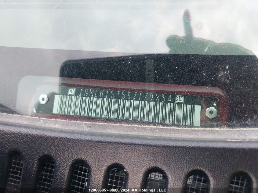 2005 Chevrolet Tahoe K1500 VIN: 1GNEK13T35J179834 Lot: 12063685