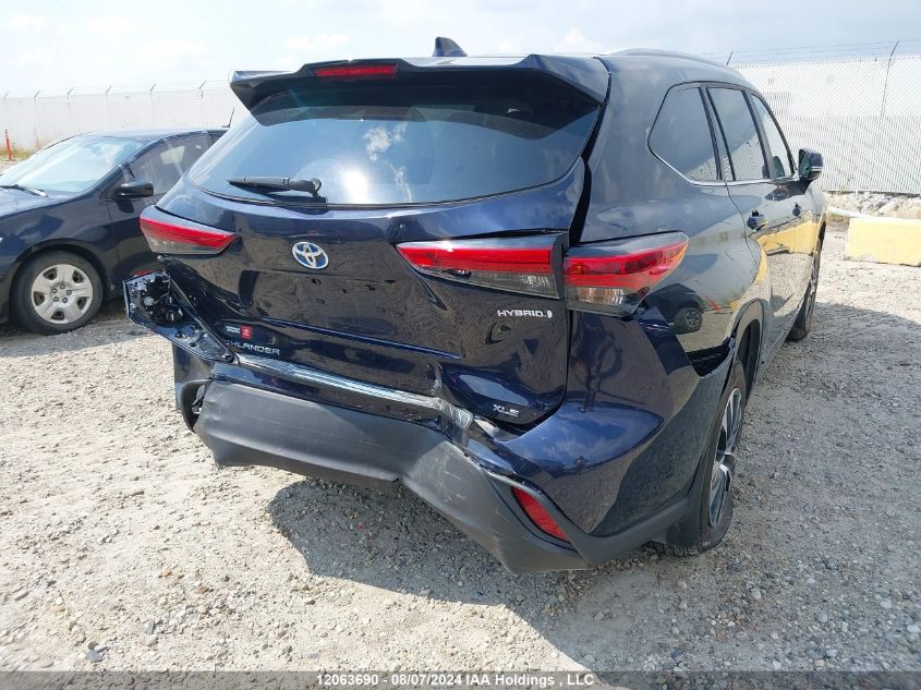 2023 Toyota Highlander Hybrid Xle/Hybrid Bronze Edition VIN: 5TDKBRCH3PS132654 Lot: 12063690