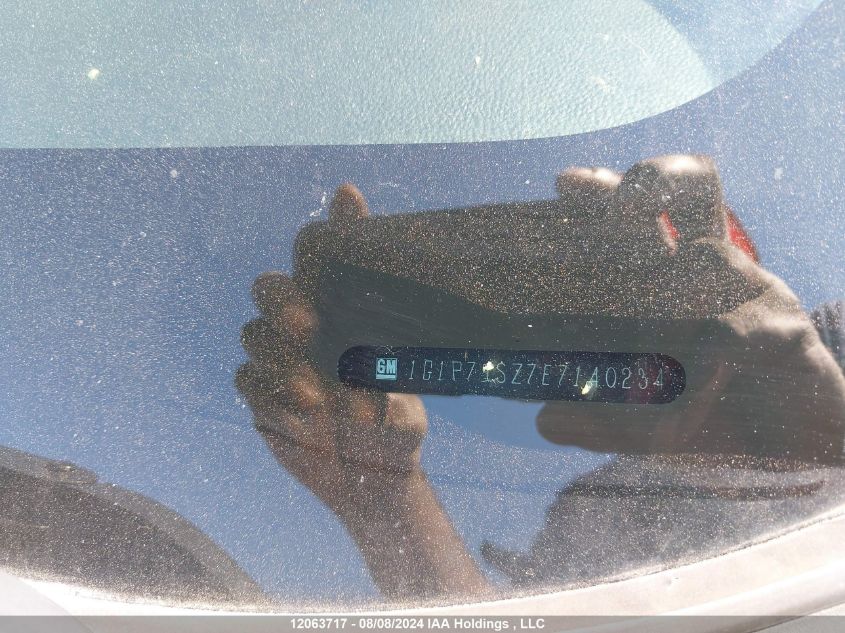 2014 Chevrolet Cruze VIN: 1G1P75SZ7E7140234 Lot: 12063717