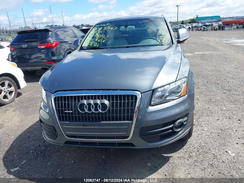 2012 Audi Q5 VIN: WA1LFCFP8CA118842 Lot: 12063747