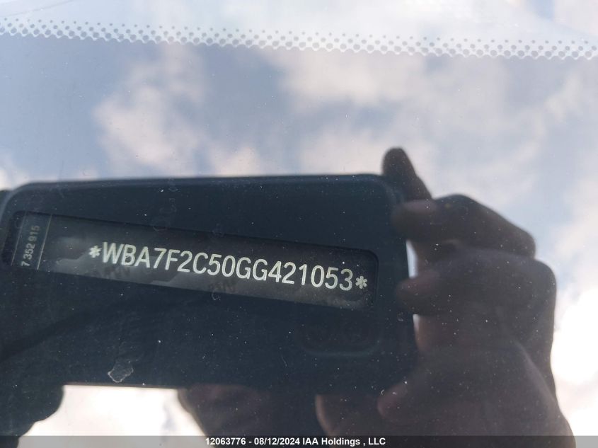 2016 BMW 7 Series VIN: WBA7F2C50GG421053 Lot: 12063776