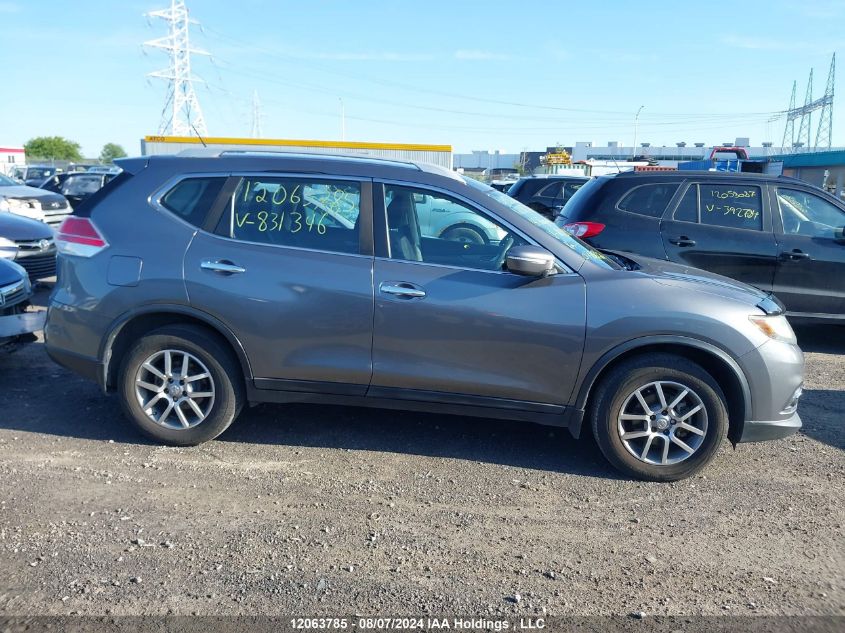 2014 Nissan Rogue S/Sl/Sv VIN: 5N1AT2MV5EC831346 Lot: 12063785