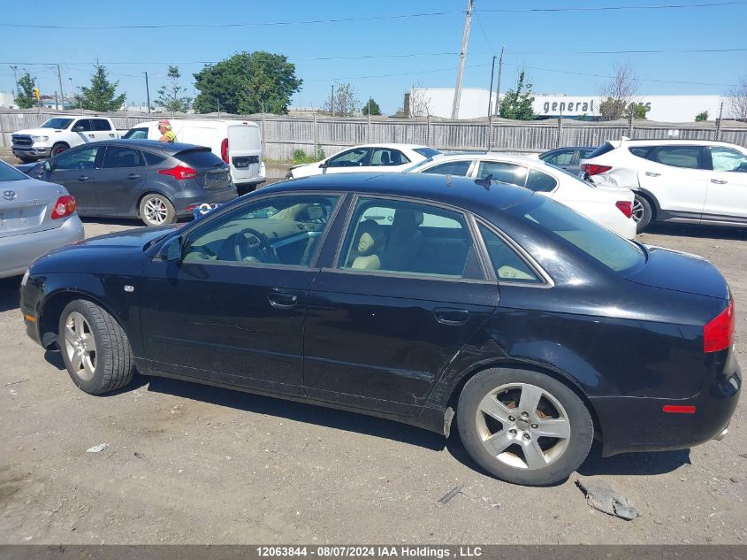 2007 Audi A4 VIN: WAUAF78E47A014058 Lot: 12063844