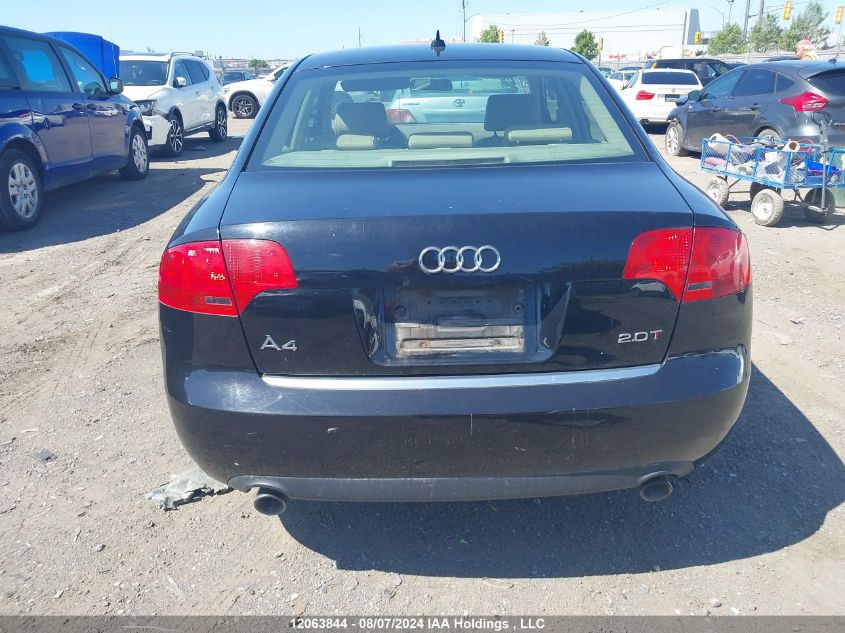 2007 Audi A4 VIN: WAUAF78E47A014058 Lot: 12063844