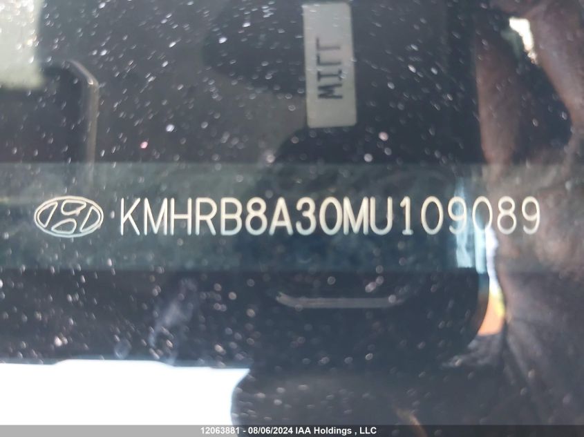 2021 Hyundai Venue Essential Manual VIN: KMHRB8A30MU109089 Lot: 12063881