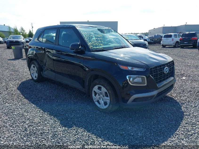 2021 Hyundai Venue Essential Manual VIN: KMHRB8A30MU109089 Lot: 12063881