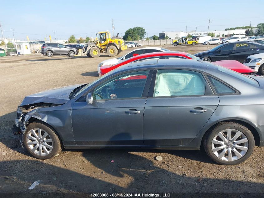 2014 Audi A4 Premium VIN: WAUBFCFL6EN014759 Lot: 12063908