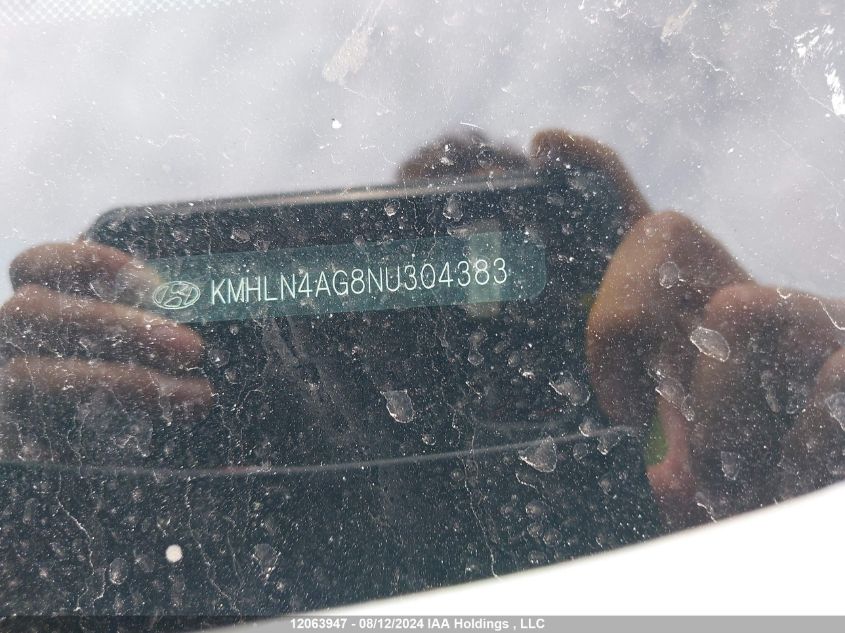 2022 Hyundai Elantra Ultimate Ivt VIN: KMHLN4AG8NU304383 Lot: 12063947