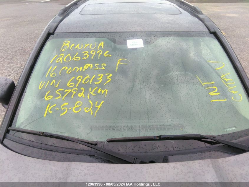 2016 Jeep Compass Sport/North VIN: 1C4NJDAB7GD690133 Lot: 12063996