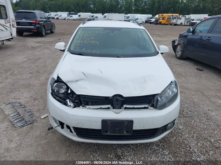 2014 Volkswagen Golf Wagon VIN: 3VWPL7AJXEM621396 Lot: 12064001