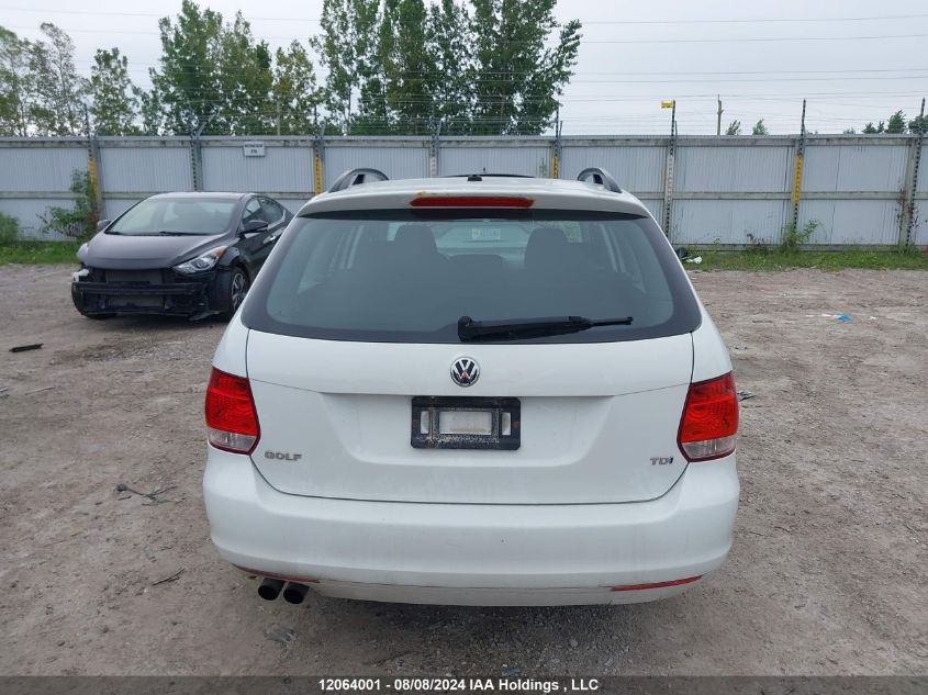 2014 Volkswagen Golf Wagon VIN: 3VWPL7AJXEM621396 Lot: 12064001