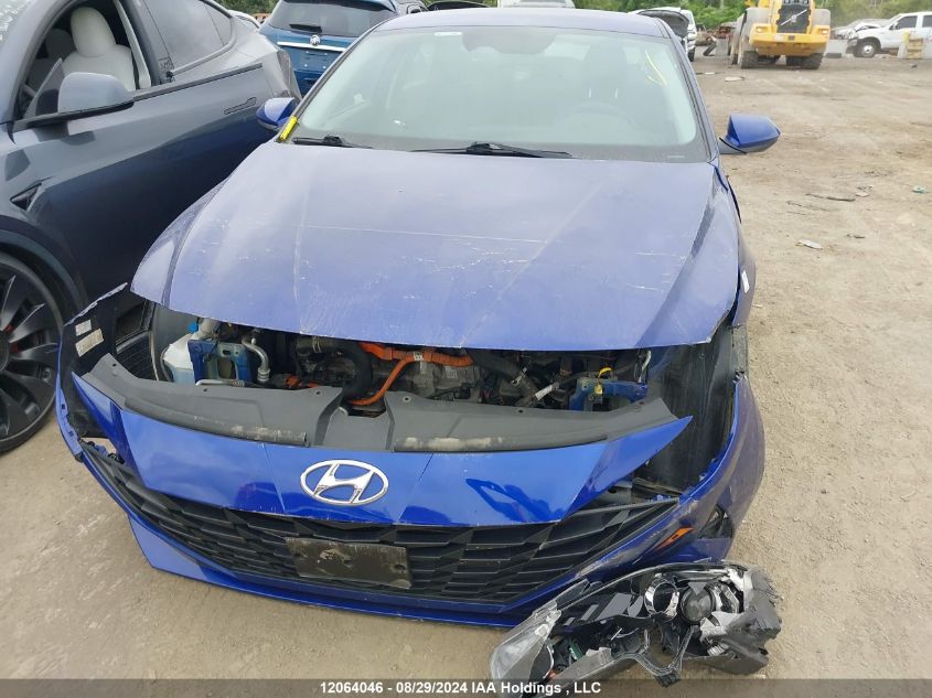 KMHLM4AJ2MU006683 2021 Hyundai Elantra Blue