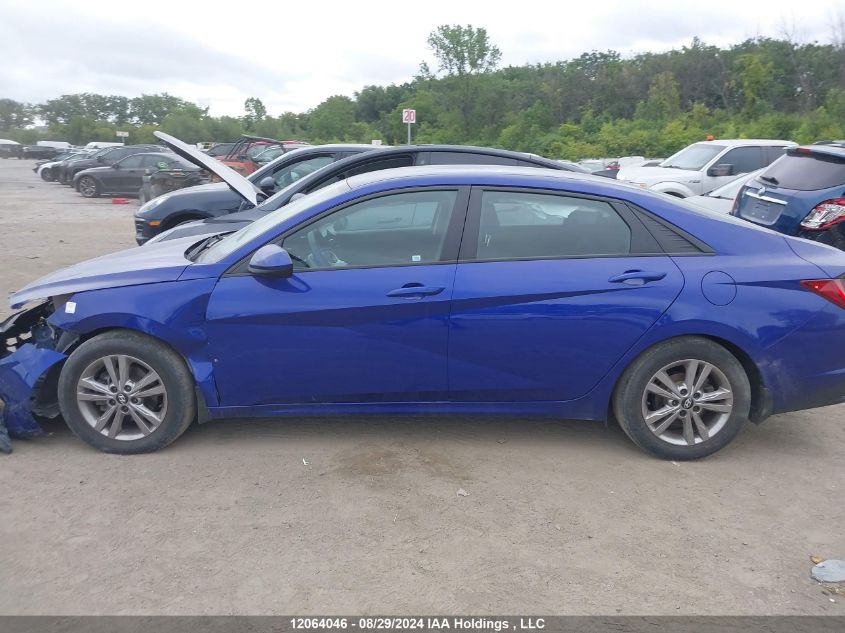 KMHLM4AJ2MU006683 2021 Hyundai Elantra Blue