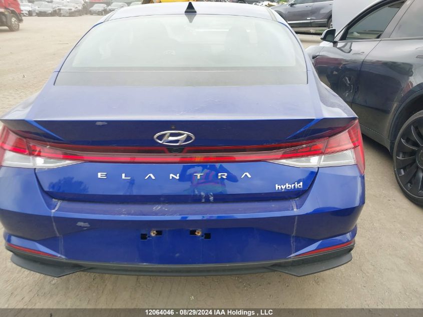 KMHLM4AJ2MU006683 2021 Hyundai Elantra Blue