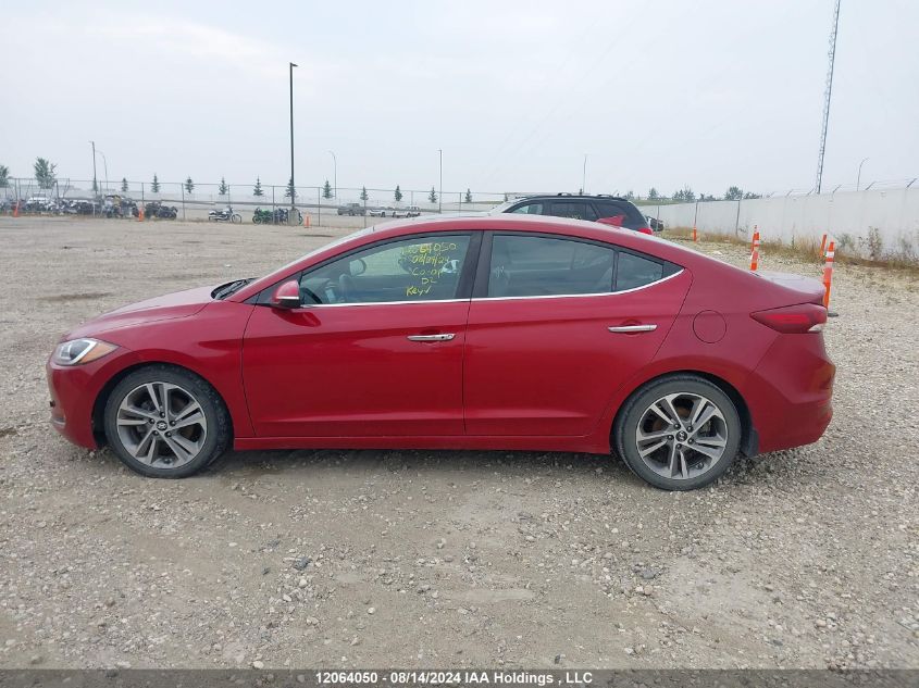 2017 Hyundai Elantra Limited VIN: KMHD84LF4HU102533 Lot: 12064050