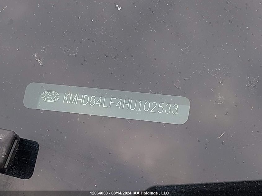 2017 Hyundai Elantra Limited VIN: KMHD84LF4HU102533 Lot: 12064050
