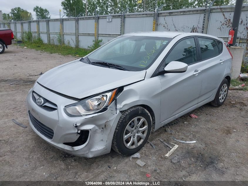 2014 Hyundai Accent Gl VIN: KMHCT5AE4EU172684 Lot: 12064098