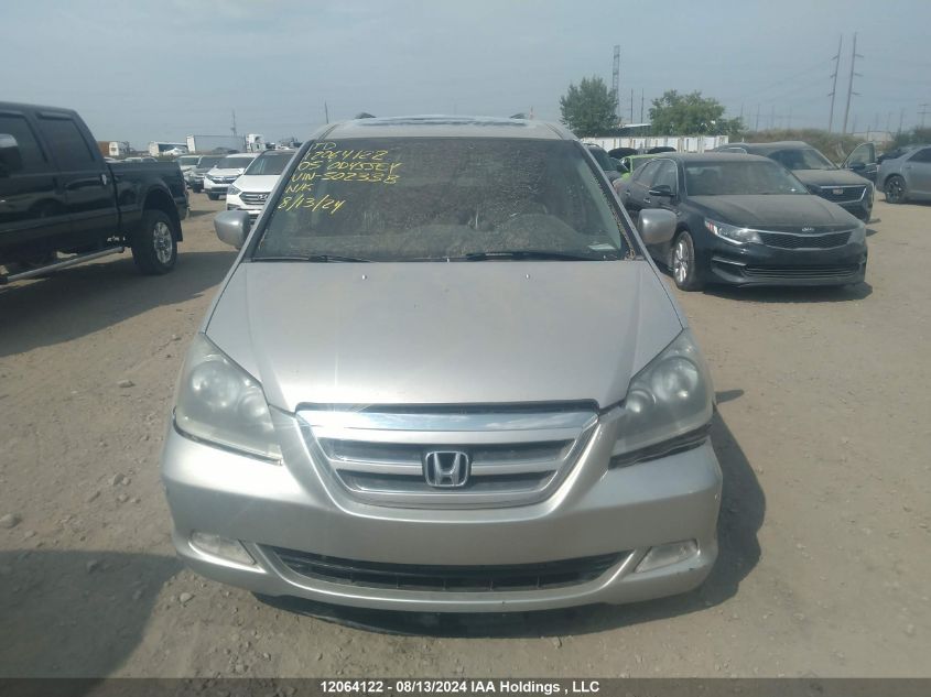 2005 Honda Odyssey VIN: 5FNRL388X5B502338 Lot: 12064122