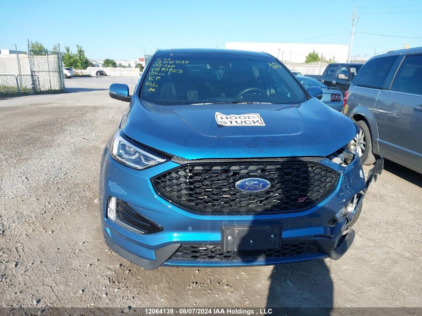 2019 Ford Edge St VIN: 2FMPK4AP1KBB90965 Lot: 12064139