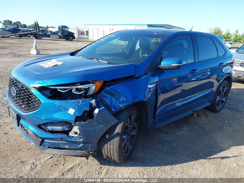 2019 Ford Edge St VIN: 2FMPK4AP1KBB90965 Lot: 12064139