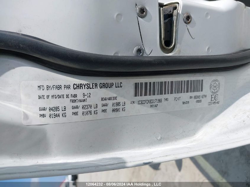 2013 Dodge Dart Limited/Gt VIN: 1C3CDFCA3DD171966 Lot: 12064232