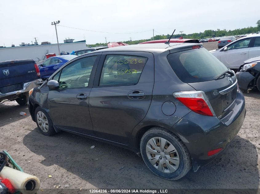 2013 Toyota Yaris VIN: JTDKTUD30DD557579 Lot: 12064236