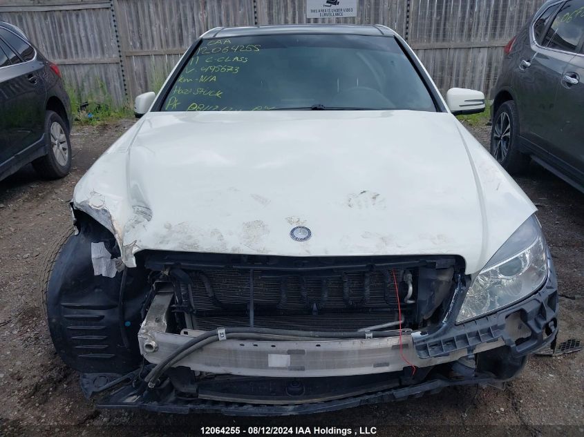 2011 Mercedes-Benz C-Class VIN: WDDGF8HB7BA495673 Lot: 12064255