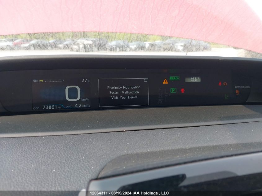 2019 Toyota Prius VIN: JTDKARFUXK3087444 Lot: 12064311