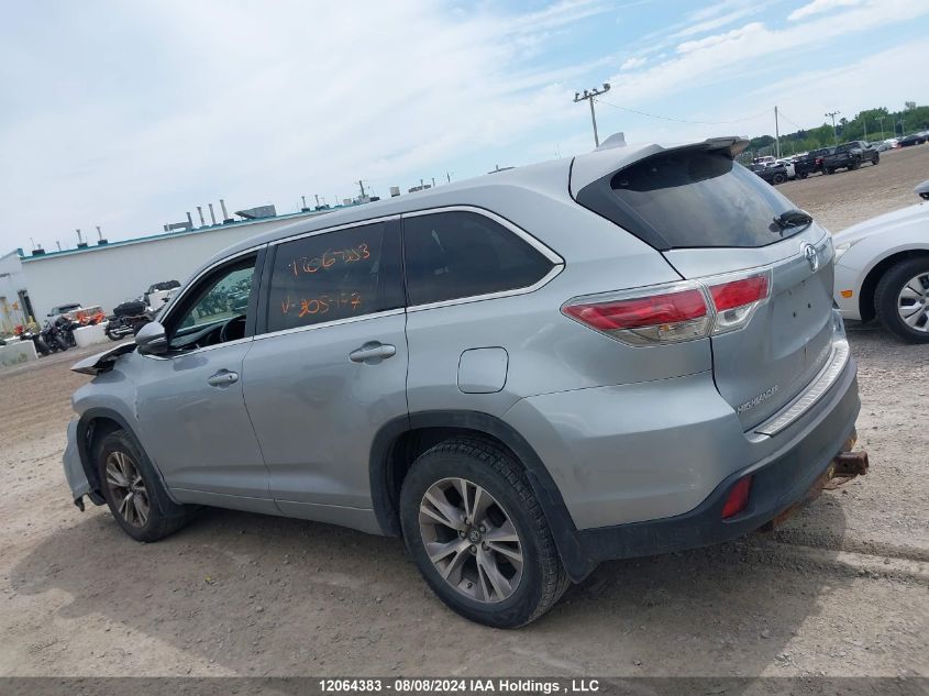 2016 Toyota Highlander VIN: 5TDBKRFH2GS305477 Lot: 12064383