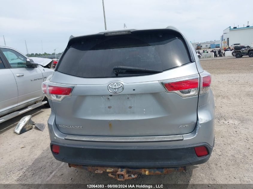 2016 Toyota Highlander VIN: 5TDBKRFH2GS305477 Lot: 12064383