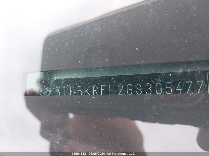 2016 Toyota Highlander VIN: 5TDBKRFH2GS305477 Lot: 12064383