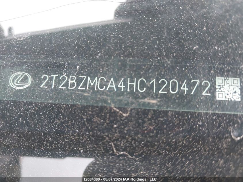 2017 Lexus Rx 350 VIN: 2T2BZMCA4HC120472 Lot: 12064389