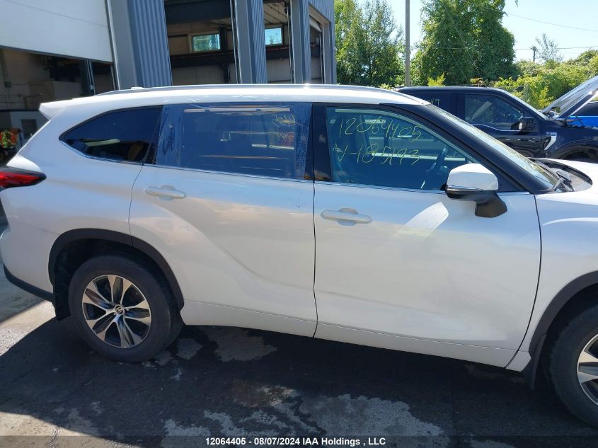 2022 Toyota Highlander Xle VIN: 5TDGZRBH5NS185193 Lot: 12064405