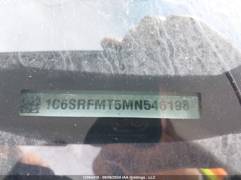 2021 Ram 1500 Big Horn/Lone Star VIN: 1C6SRFMT5MN546198 Lot: 12064418