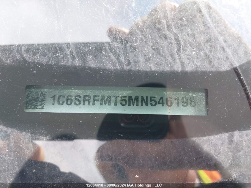 2021 Ram 1500 Big Horn/Lone Star VIN: 1C6SRFMT5MN546198 Lot: 12064418