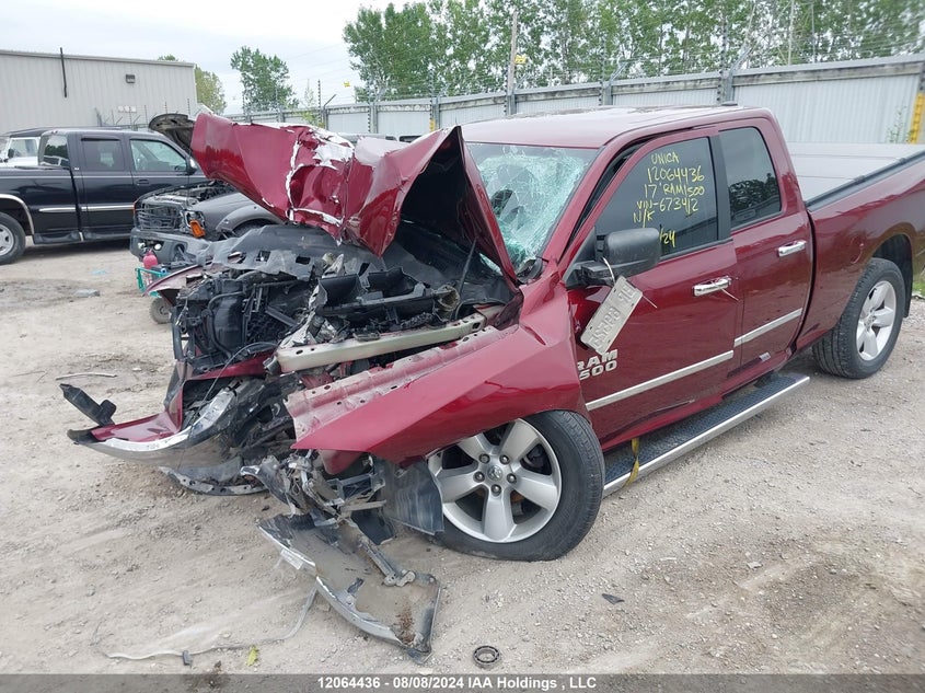 2017 Ram 1500 Slt VIN: 1C6RR7GT3HS673412 Lot: 12064436