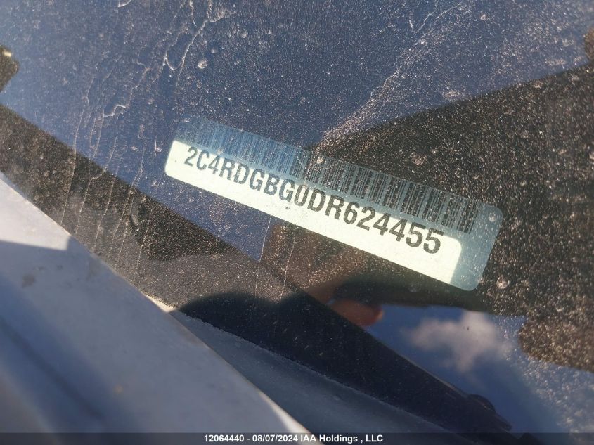 2013 Dodge Grand Caravan Se/Sxt VIN: 2C4RDGBG0DR624455 Lot: 12064440