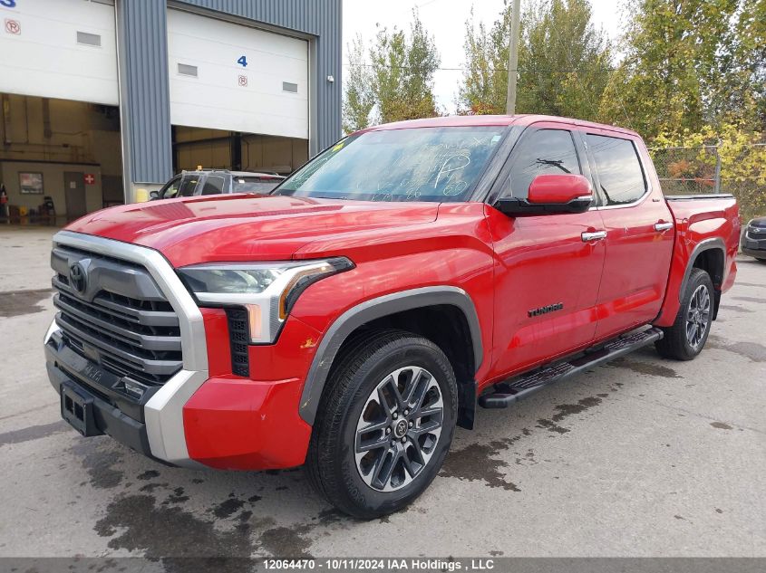 2022 Toyota Tundra Crewmax Limited VIN: 5TFJA5DB1NX035154 Lot: 12064470