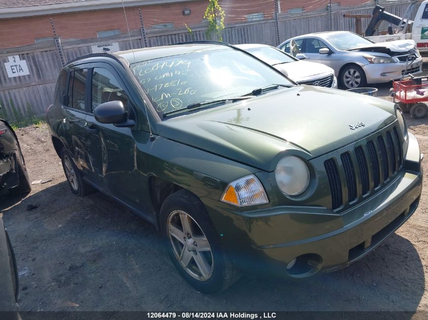 2007 Jeep Compass Sport/North VIN: 1J8FT47W67D172810 Lot: 12064479