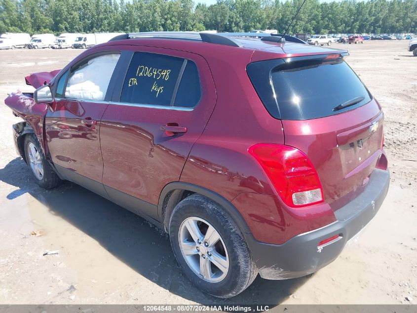 2016 Chevrolet Trax VIN: 3GNCJLSBXGL197242 Lot: 12064548