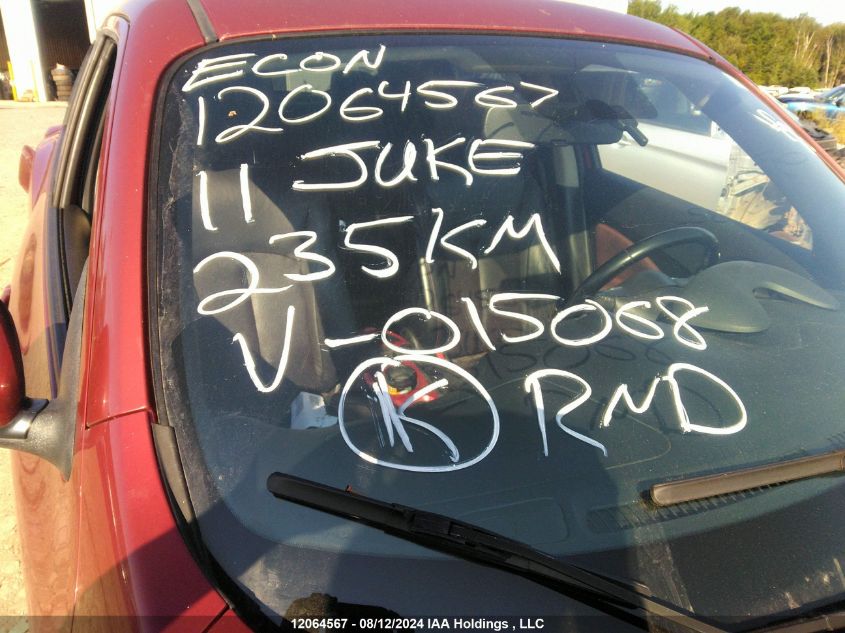 2011 Nissan Juke Sv VIN: JN8AF5MV3BT015068 Lot: 12064567