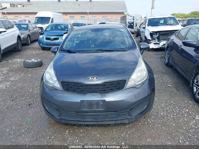 2014 Kia Rio VIN: KNADM4A31E6330382 Lot: 12064583