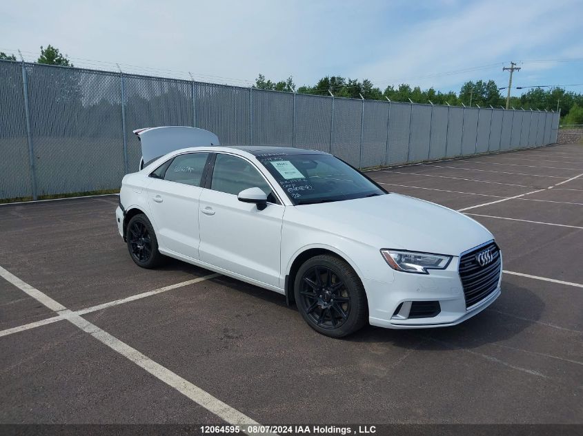 2019 Audi A3 Sedan VIN: WAUBEGFFXKA105122 Lot: 12064595