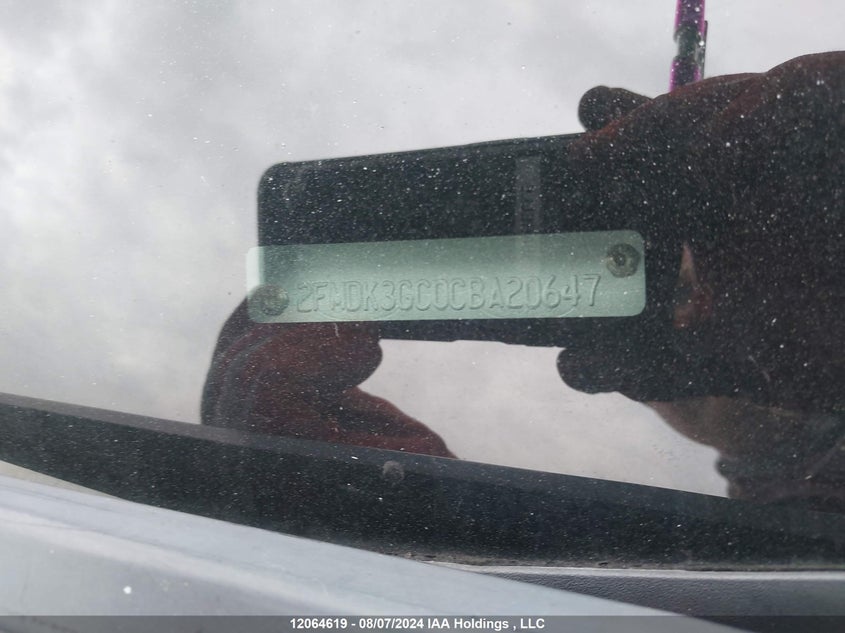 2012 Ford Edge Se VIN: 2FMDK3GC0CBA20647 Lot: 12064619