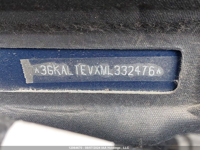 2021 GMC Terrain VIN: 3GKALTEVXML332476 Lot: 12064670