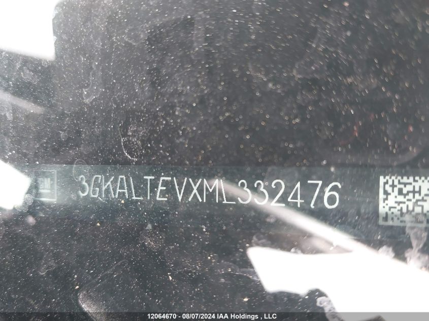 2021 GMC Terrain VIN: 3GKALTEVXML332476 Lot: 12064670