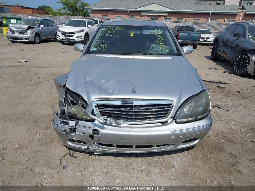 2000 Mercedes-Benz S-Class VIN: WDBNG75J7YA118059 Lot: 12064688