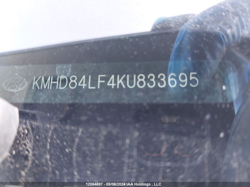 2019 Hyundai Elantra Sel/Value/Limited VIN: KMHD84LF4KU833695 Lot: 12064697