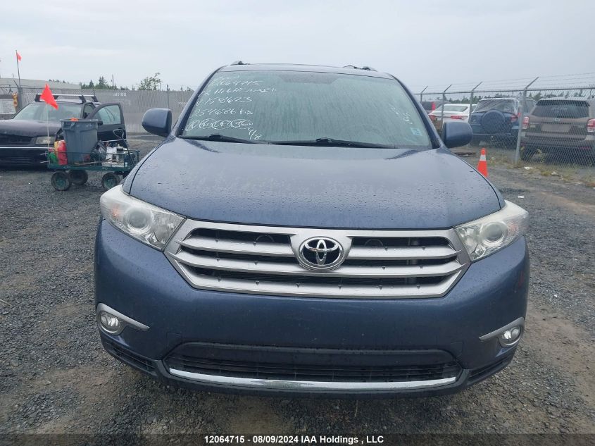 5TDBK3EH6CS158623 2012 Toyota Highlander V6