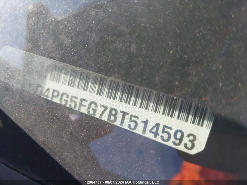 2011 Dodge Journey Sxt VIN: 3D4PG5FG7BT514593 Lot: 12064737